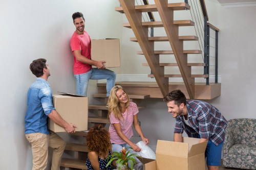 Furniture transport and careful handling during a local move