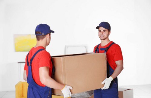 House removalists working on a residential move in Kilburn