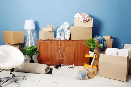 Removal van for flat and office moves in Kilburn