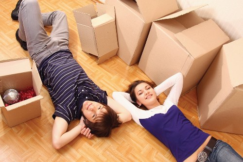 Transporting boxes from a Kilburn flat with a local van